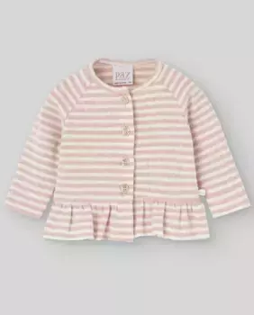 Полосатый свитер круглой вязки Peterpan для девочки в полоску PAZ Rodrguez, розовый