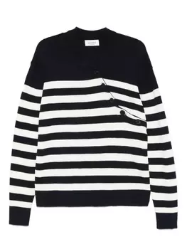 Полосатый свитер Laneus, синий