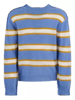 Полосатый свитер Marni, синий