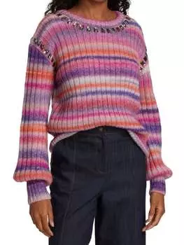 Полосатый свитер myra Cinq à Sept Pinkmulti