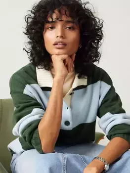 Полосатый свитер-поло Лиги плюща Levi's, синий