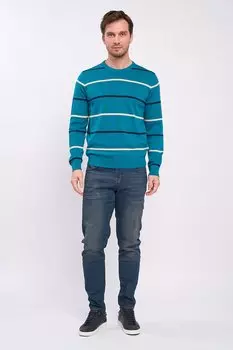 Полосатый свитер с овальным вырезом Kvl By Kenvelo, зеленый