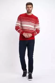 Полосатый свитер с шерстью Kvl By Kenvelo, красный