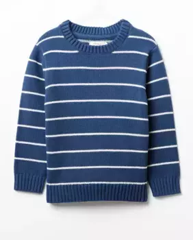 Полосатый свитер Sfera, синий