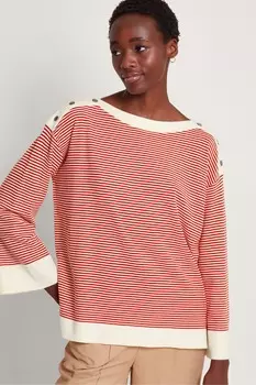 Полосатый свитер Simmi Monsoon, красный