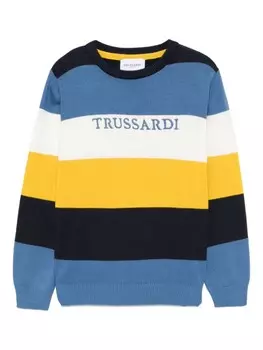 Полосатый свитер TRUSSARDI JUNIOR, желтый