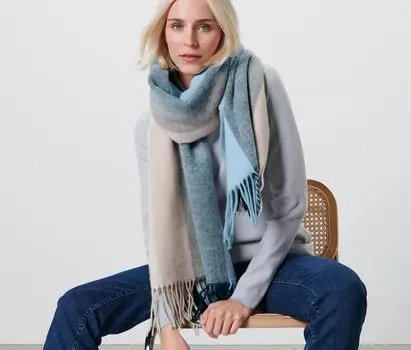 Полосатый тканый шарф Tchibo