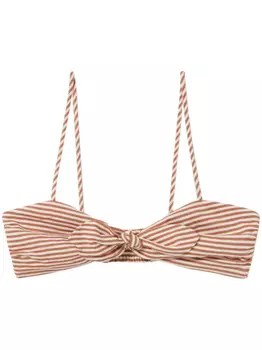 Полосатый топ-бандо Claudie Pierlot, коричневый