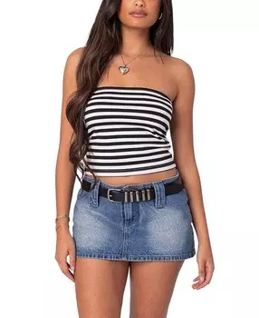 Полосатый топ без рукавов Edikted Alta, мультиколор