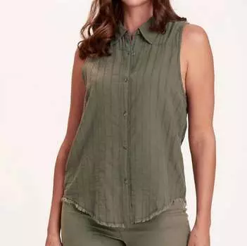 Полосатый топ без рукавов Otto в пигменте Hillside XCVI, цвет hillside pigment