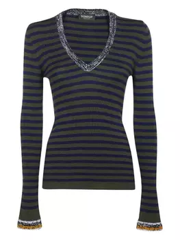 Полосатый топ DONDUP, зеленый