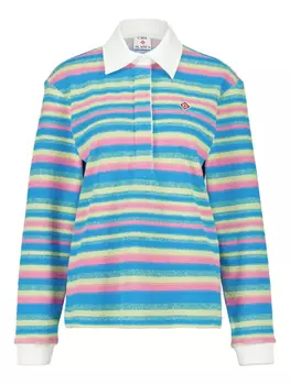 Полосатый топ-поло Casablanca, синий