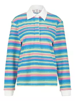 Полосатый топ-поло CASABLANCA, синий