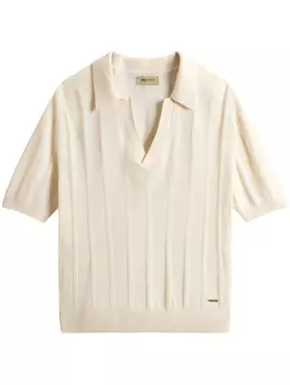 Полосатый топ-поло Woolrich, белый