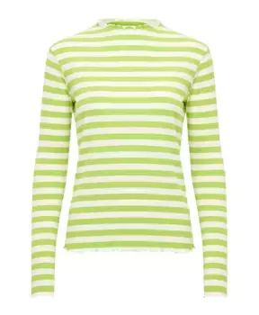 Полосатый топ с длинными рукавами светлый Karen By Simonsen, мультиколор