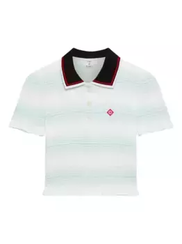 Полосатый топ со сборками CASABLANCA, белый