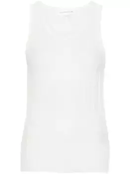 Полосатый топ тонкой вязки VICTORIA BECKHAM, белый