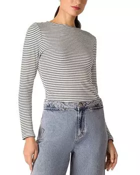 Полосатый топ Whistles, слоновая кость/кремовый