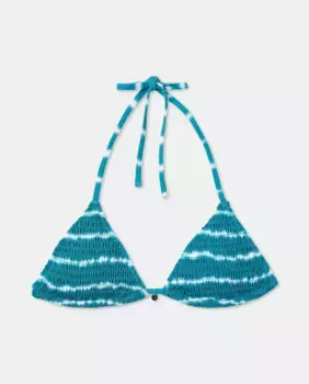 Полосатый верх бикини Green Coast, цвет Verde Pato