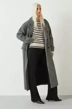 Полосатый вязаный свитер Casey Hush, бежевый