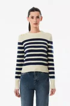 Полосатый вязаный свитер Fullamoda