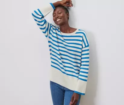 Полосатый вязаный свитер Tchibo