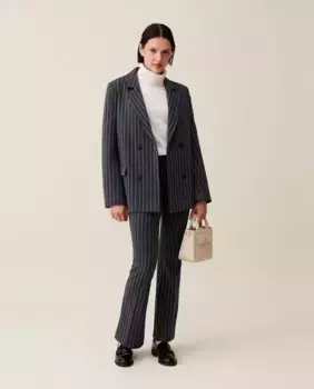 Полосатый женский пиджак оверсайз Claudie Pierlot, мультиколор