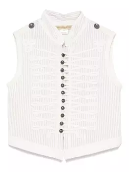 Полосатый жилет Stella McCartney Kids, нейтральный