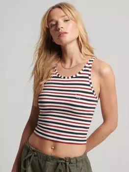 Полосатый жилет Superdry Vintage Cali, трехцветная полоска