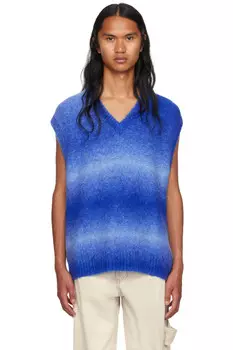 Полосатый жилет Wooyoungmi, синий