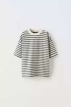 Полоская футболка ZARA, в полоску