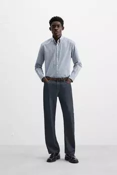 Полоская рубашка ZARA, в полоску