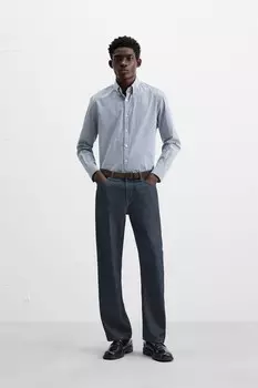 Полоская рубашка ZARA, в полоску