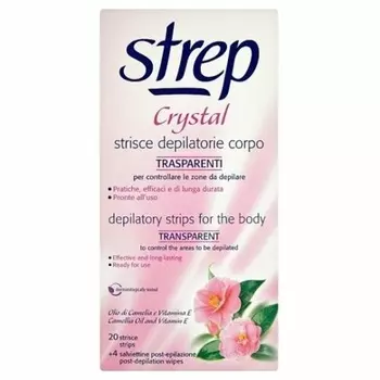 Полоски для депиляции тела Crystal, 20 шт., Strep