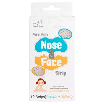 Полоски для очищения носа и лица, 12 шт./1 упаковка. Cettua
