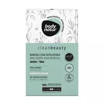 Полоски для удаления волос на лице 10 шт Body Natur
