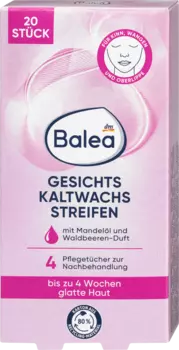 Полоски холодного воска для лица 20 шт. Balea