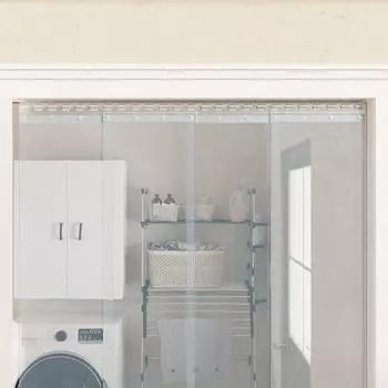 Полосы для дверных штор разноцветные 90х200 см. The Living Store, серебро