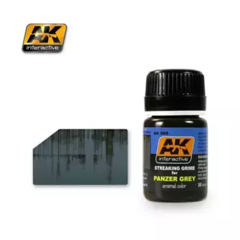 Полосы грязи для Panzer Grey, Weathering (AK-Interactive)