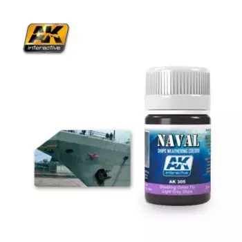 Полосы грязи на светло-серых кораблях, Weathering (AK-Interactive)