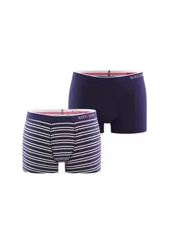 Полосы на брюках в стиле ретро BlackSpade, цвет Navy Stripes, Navy Solid