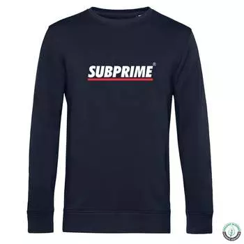 Полосы пуловера-свитера Subprime, белый