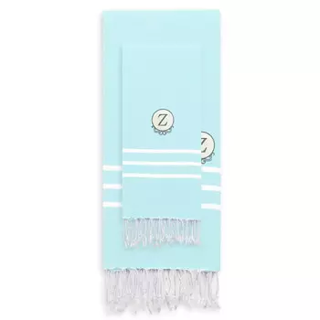 Полотенца Alara Pestemal Linum Home Textiles, морской