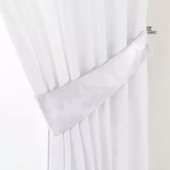 Полотенца банное полотенце ALAIDA темно-синее с листьями 50х90 см HOMLA Dekoria, белый