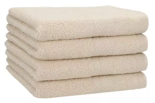 Полотенца Betz 4 шт. 50х100 см ПРЕМИУМ 100% хлопок Цвет: рубиново-красный Betzshop, бежевый