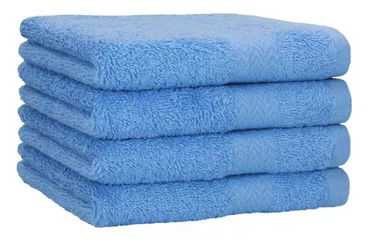 Полотенца Betz 4 шт. 50х100 см ПРЕМИУМ 100% хлопок Цвет: графит Betzshop, синий