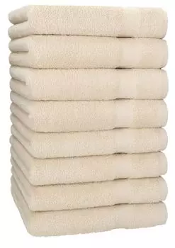 Полотенца Betz 8 шт. 50х100 см ПРЕМИУМ 100% хлопок Цвет: рубиново-красный Betzshop, бежевый