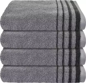 Полотенца Chiemsee "Miami", (4 шт.), логотип Chiemsee 50х100 см (4 шт.), цвет anthrazit-silberfarben