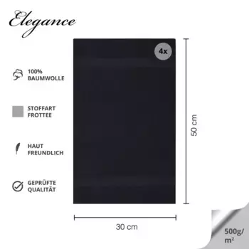 Полотенца CLASS HOME COLLECTION, черный