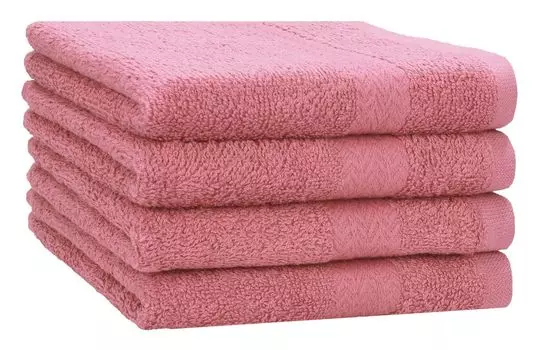 Полотенца для душа Betz, 4 шт., 70 x 140 см ПРЕМИУМ, пляжное полотенце из 100% хлопка, цвет: темно-коричневый. Betzshop, розовый